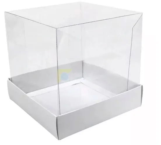 35 Caixas para Bolo ou Panetone Acetato 17x17
