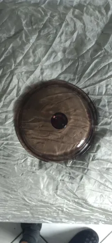Tampa de vidro temperado âmbar Vision, panela média