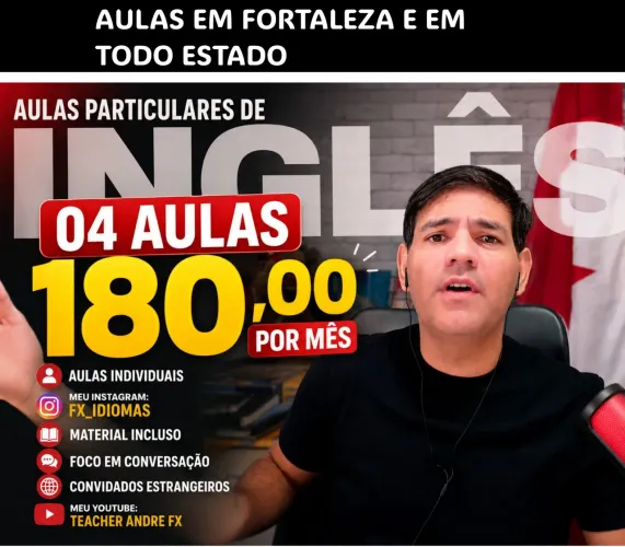 FOCO CONVERSAÇÃO INGLÊS AULAS EM FORTALEZA E TODO ESTADO