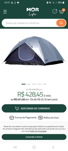Barraca 6 lugares