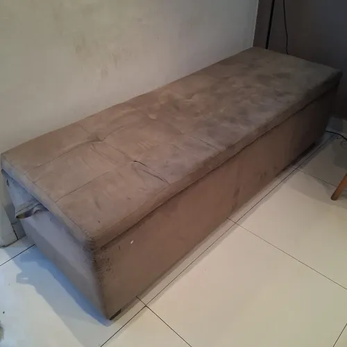 Baú acolchoado / sofá baú - Usado 1,75m x 62 x 50