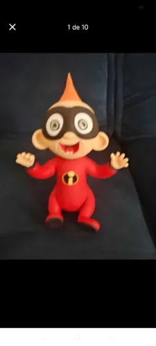 Bebê Zezé dos incríveis feito em biscuit modelado a mão livre