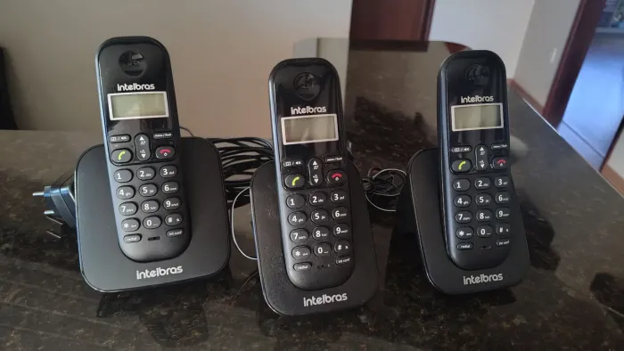 Telefone sem fio + 2 ramais Intelbras