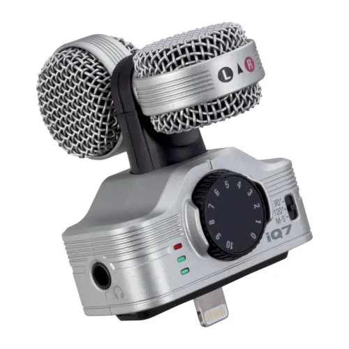 Microfone Zoom Iq7 Para iPhone / iPad Lightning