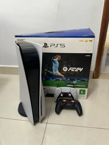 PS5 com leitor 825gb + 2 controles