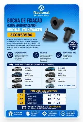 BUCHA DE FIXAÇAO (3C0853586)