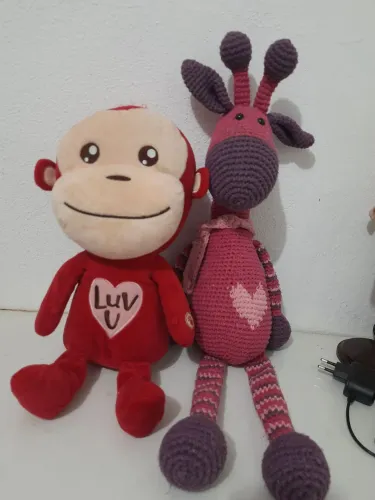 Lote de pelúcia hallmark Red girafa Buddy