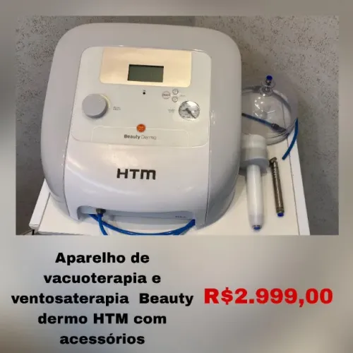 Aparelho de vacuoterapia ventosaterapia Beauty dermo HTM com acessórios