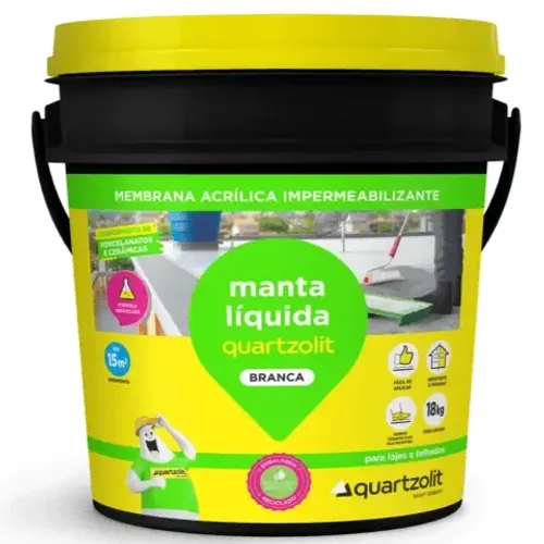 Manta Líquida Branca Balde - Quartzolit