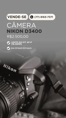 CÂMERA NIKON D3400