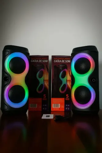 Caixa De Som 50w Forte Resistente Grande Volume Alta Nova Na Caixa Completa