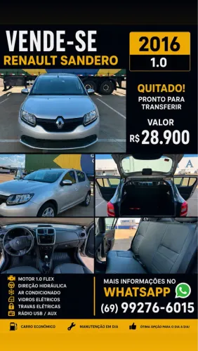 Renault Sandero Authentique Hi-power 1.0 16V 5P 2016