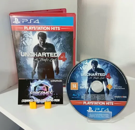Jogo PS4 Uncharted 4 aqui na LOJA FABGAMES