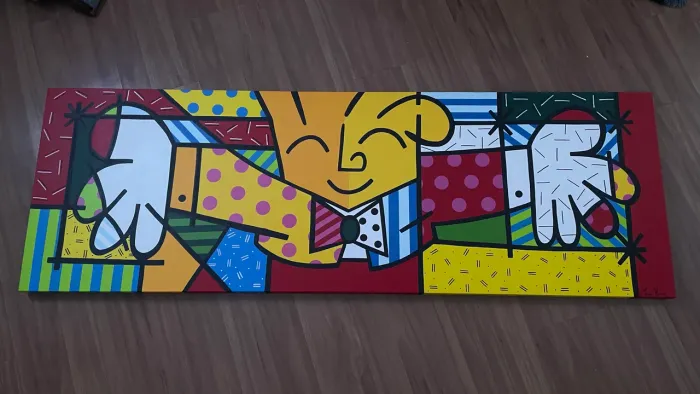 Quadro decorativo o abraco romero britto