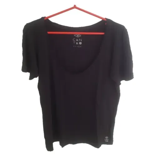 Camiseta Cantão Preta Feminina Original Tamanho G