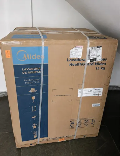 Lavadora Midea HealthGuard 13 kg preta - nova, sem uso