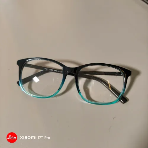 Armação de Óculos 8121 - Degradê Preto/Azul - NOVA