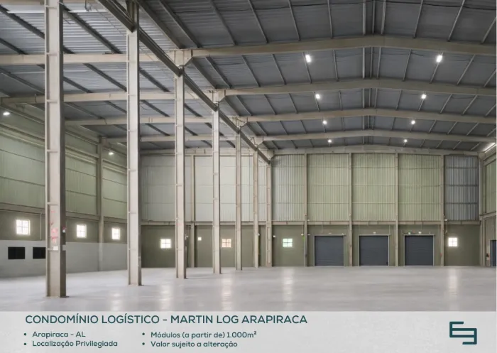 Galpão para alugar em Arapiraca/AL com 1.500,00 m² em condomínio logístico