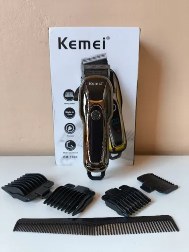 Máquina de Cortar Cabelo Sem Fio Kemei