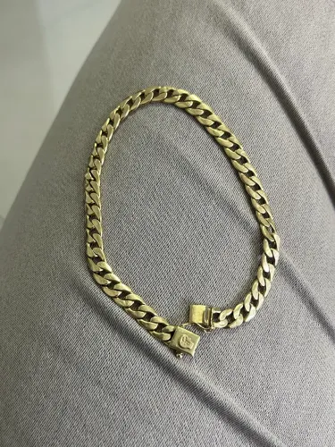 Pulseira Oca de Ouro 18k