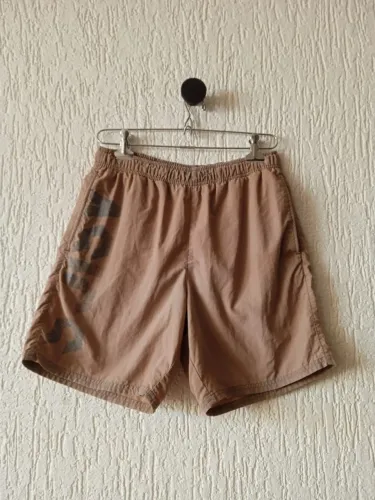 short asics marrom masculino tam p