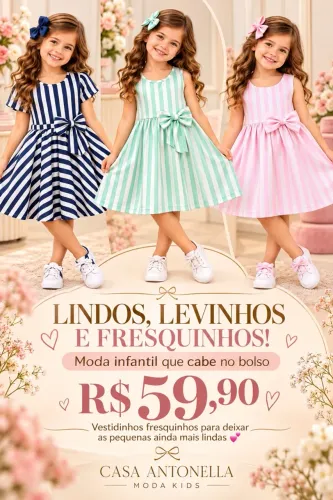 Vestidos listras infantil