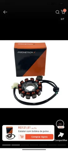 Estator magnetron novo.
