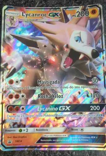Lycanroc GX JUMBO carta pokemon 