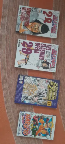 Mangás váriados, Bleach 28 e 29, Cdz Lost canvas 11e Naruto Pocket 01 