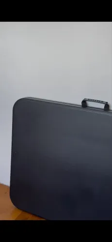 Mesa dobrável preta 1,80