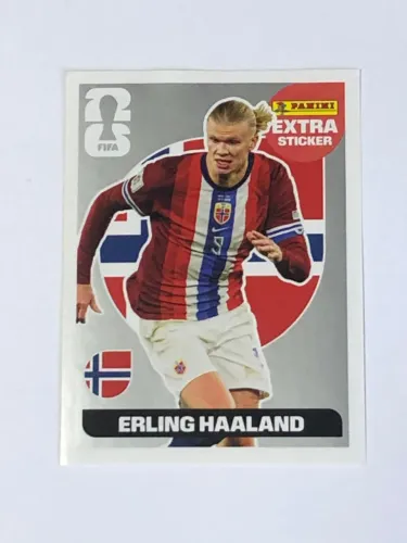 Figurinha extra Legend Erling Haaland prata original Panini Copa do Mundo de 2026