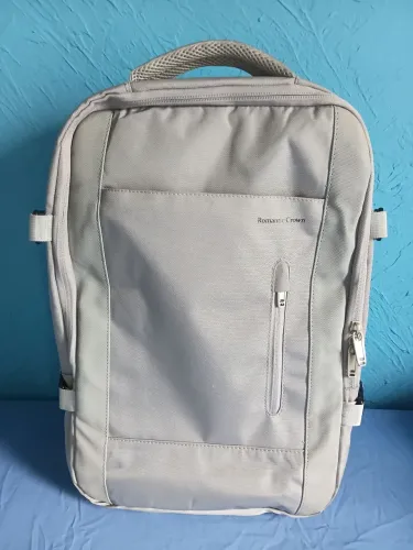 MOCHILA EXPANSIVA ROMANTIC CROWN CINZA