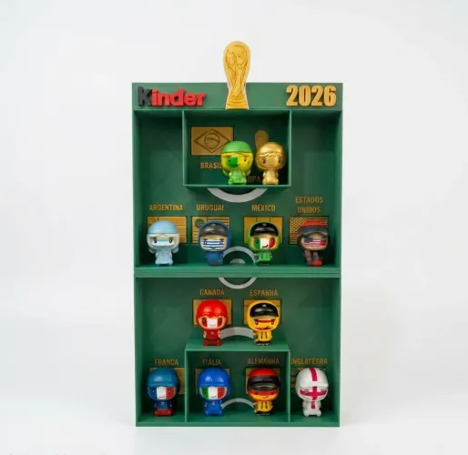 Expositor Kinder Ovo Copa 2026 Funko