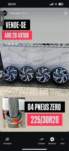 Rodas aro 20 4 x 100 