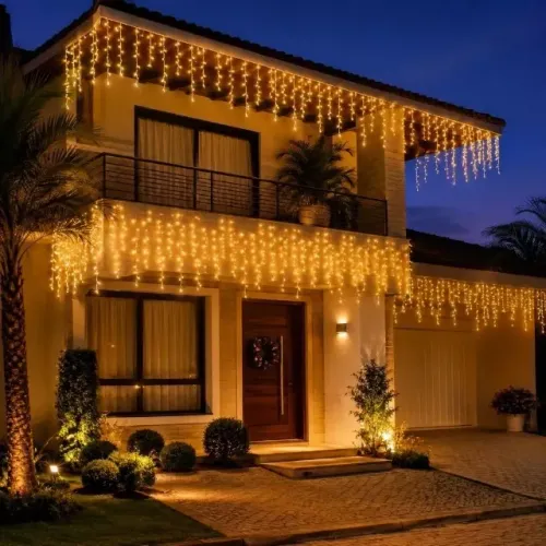 Shopee Oferta Imperdível Cortina Cascata 400 LEDs 110V/220V Interno e Externo
