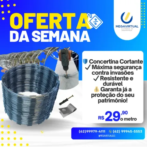 Concertina Dupla Clipada Instalada