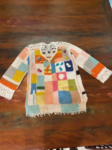 Blusa de crochê