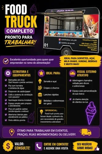 Food truck a venda 