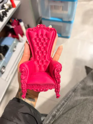 Mini sofá cadeira Barbie 3d