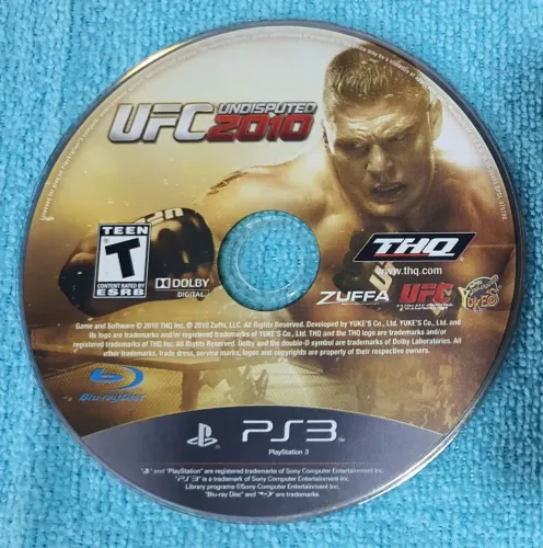 UFC 2010 PS3 somente disco
