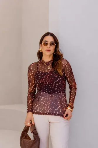 Blusa tule manda longa NOVA<br>Veste 36 ao 44 <br>$44,99