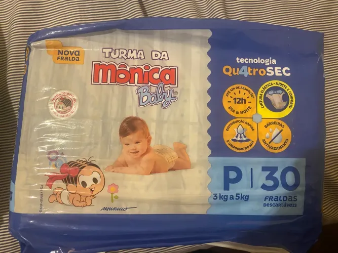 Fralda turma da Mônica 