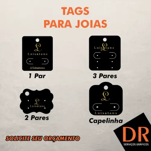 Tags para joias