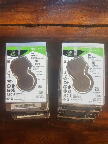 HDs Notebook 1 Tera (10 horas de uso)