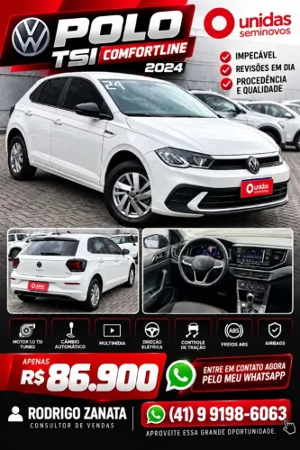 Volkswagen Polo Comfortline TSI 1.0 Flex 12V Aut. 2024