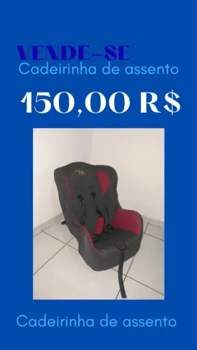 Vende se carteirinha de assento semi nova