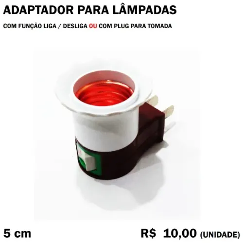 Adaptador de Bocal - Tomada