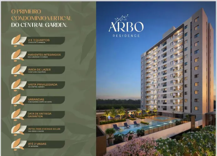 Arbo Residence no Central Garden - 02 e 03 quartos [19820]