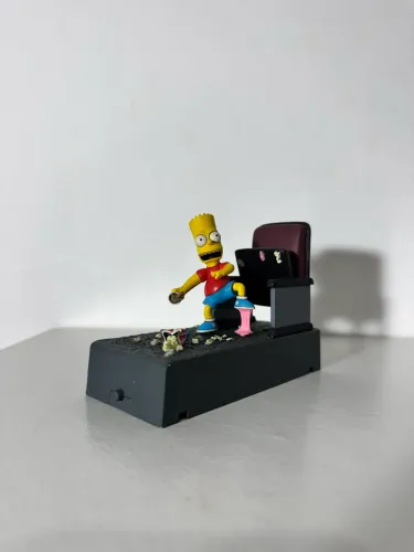 Boneco Action figure Diorama Simpsons Bart no cinema Mcfarlane