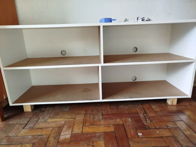 Sapateira Branca com Prateleiras r$ 120
